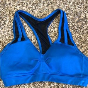 Blue ASICS Sports Bra